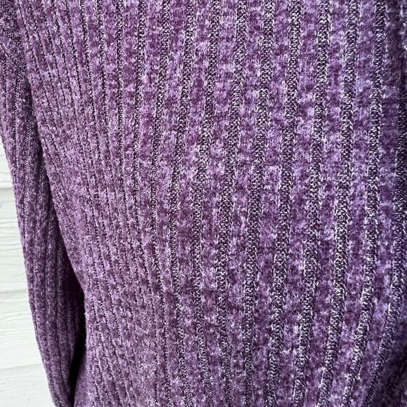 Grace & Lace, 2 piece set, sweater hoodie & bottoms, Plum, women's size XS - Picture 6 of 8